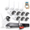 SANNCE WLAN Überwachungskamera Set 8x 3MP IP Aussen Kamera und 8CH 5MP Wireless NVR mit 1TB Festplatte HD WiFi Sicherheitssystem Bewegungserkennung/IR Nachtsicht