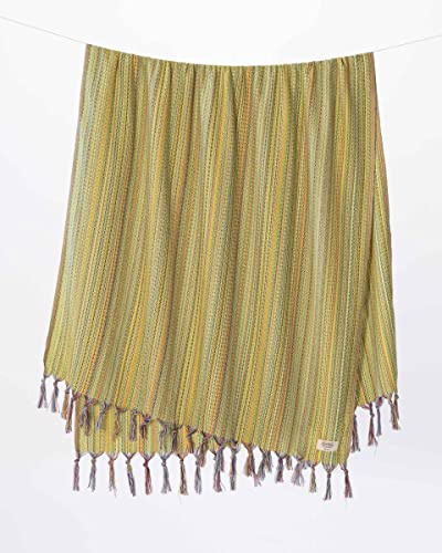 Teema Toalla de playa turca grande, 100% algodón turco, sin arena, secado rápido, versátil y multiuso, el laberinto (cal)