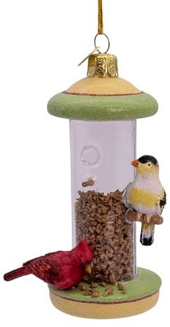 Kurt Adler 4.5-inch Noble Gems™ Bird Feeder Ornament