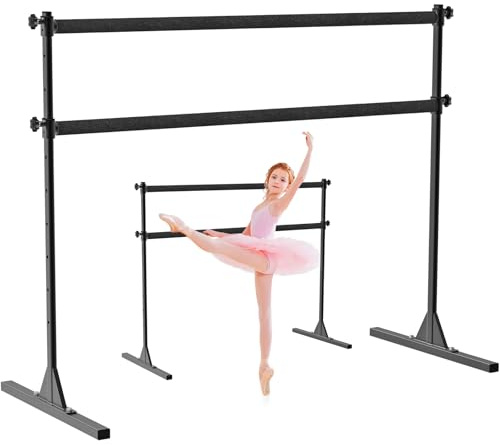 SELEWARE Barre De Danse Classique RéGlable en Hauteur, Barre De Danse Classique Autoportante, Barre De Danse Robuste, Soutient Les Mouvements De La Barre, Les éTirements du Corps, Les Tractions