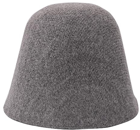 Ayuduots Cappello a Secchiello in Feltro di Lana, Cappello a Cupola retrò Semplice da Donna, Berretto Rotondo Caldo Britannico a Campana