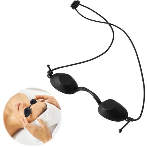 JJUNW 1 paire de lunettes de solarium, lunettes de bronzage, lunettes de protection laser, lunettes de protection laser, lunettes de soleil noires, lunettes de soleil UV, infrarouges, masque pour les