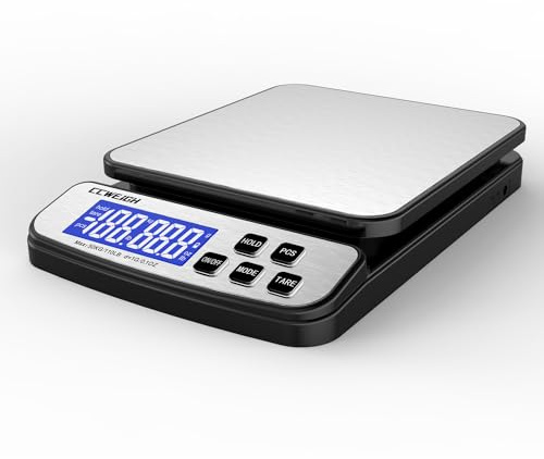 Digital Shipping Scale 110 lbs x 1g with Hold and Counting Function Mail Scale Postage Scale for Shipping Packages,Postal Scale for Warehouses, Homes, Offices, and Courier Companies