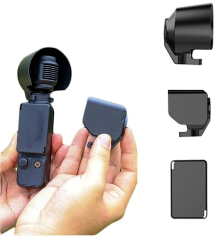 Pare-Soleil pour Appareil Photo pour DJI Osmo Pocket 3 Pare-Soleil Anti-éblouissement pour Objectif + Housse de Protection + Housse d'écran Anti-Rayures Capuchon de Protection pour Objectif