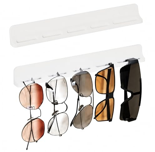2 organizer per occhiali da sole, supporto in silicone per appendere occhiali da sole, organizer per occhiali da sole per parete, decorazione per la casa, supporto per occhiali da parete
