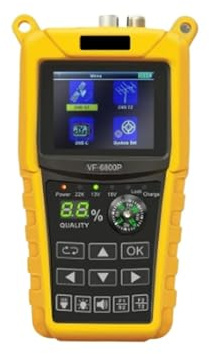 VF-6800P HD Digital Satellite Finder Support DVB-T2/DVB S2/DVB C Sat Meter TV-mottagare LCD-skärm