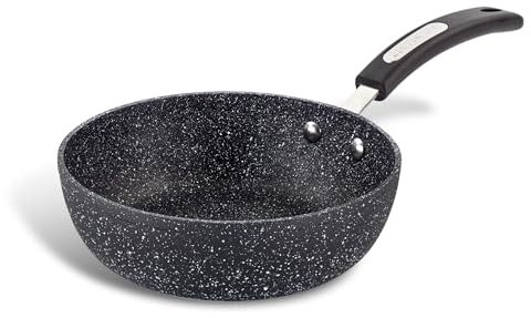 Scoville NEVERSTICK 20 cm Wokpfanne, kleiner antihaftbeschichteter Wok, tiefe Bratpfanne, geeignet für alle Herdarten einschließlich Induktion, Cool-Touch-Griff, spülmaschinenfest, PFOA-frei,