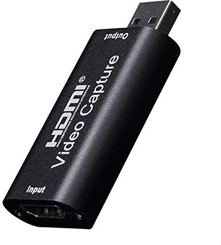 Audio Video Capture Card, 4K HDMI to USB 2.0 Video Capture Device, 1080P HD 30fps Game Capture Cards for Switch PS4 xBox Streaming, Teaching, Video Conference or Live Broadcasting (Black)