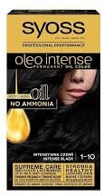 Syoss Oleo Intense Haarfärbemittel, 1.10 Intense Black 115 ml