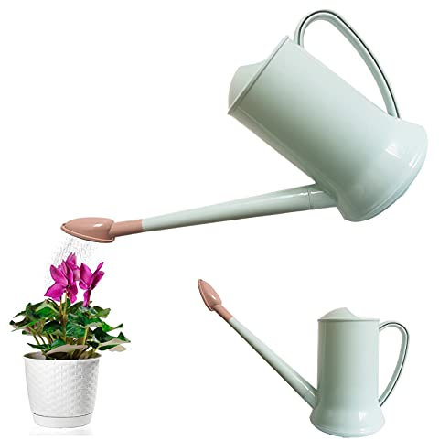 2 Litre Watering Can Long Spout Plastic Detachable Sprinkler Plant Watering Pot Lightweight Water Sprayer Watering Bottle for Indoor Outdoor Garden House Flower Bonsai Plant (Light Blue)