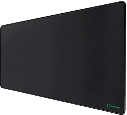 Black Shark Gaming Mauspad XL 900x400x4 mm Schreibtischunterlage mit wasserdichter Oberfläche und Mousepad Rutschfester Gummiunterseite, Schwarz, Manta P3