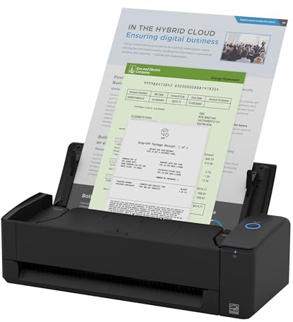 ScanSnap iX1300 Compact Wireless or USB Double-Sided Color Document, Photo & Receipt Scanner with Auto Document Feeder and Manual Feeder for Mac or PC, Black