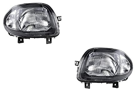 Johns, Jeu de phares pour Renault Clio BB/BC/CB 09/98-05/01 H4 - Kit gauche et droit