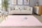 LYKEJI Runder Teppich, Langflor, Modern, für Wohnzimmer, Schlafzimmer, Esszimmer oder Kinderzimmer, Komfortable Hochflor-Bodenmatte Anti-Rutsch-Teppich (rosa, 160x200cm)