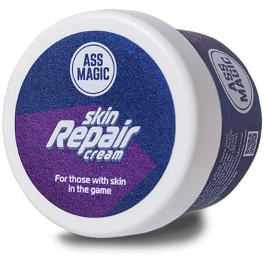 ASS MAGIC Skin Repair Cream for Athletes – Supports Skin Recovery from Chafing, Blisters & Sun Exposure | Soothing Formula with Panthenol, Glycerine & Colloidal Oat | 4.05 fl oz - 120 ml