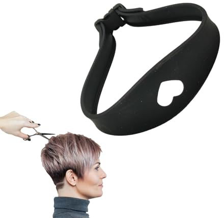 Fasce per tagliare i capelli, modelli di scollatura per la rasatura, Strumento per rifinire e modellare l'attaccatura dei capelli, Strumenti per lo styling dei capelli in silicone curvo Fasce