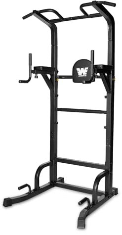 BARWING Stazione per trazioni, Power Tower, stazione per dip con schienale 3D, supporto multifunzione per allenamento della forza, regolabile in altezza, per allenamento in palestra a casa,