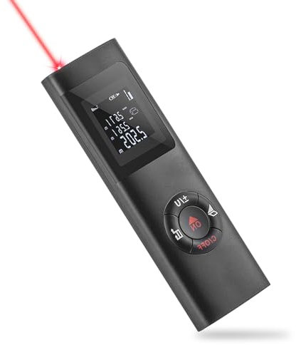 Laser Measurement Tool, 131ft/40M Portable Digital Laser Distance Meter,±1/16 inch High Accuracy, USB Rechargeable, Backlit Display, M/in/Ft Unit Switching, Pythagorean Mode, Measure Distance