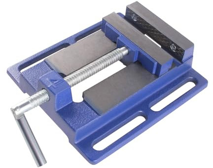 SUKITMISO Bohrmaschinen-Schraubstock 100 mm Backenbreite, Säulentisch Bohrschraubstoc Maschinenschraubstock, Schraubstock für Werkstatt, Bohrmaschinenschraubstock als Spannwerkzeug