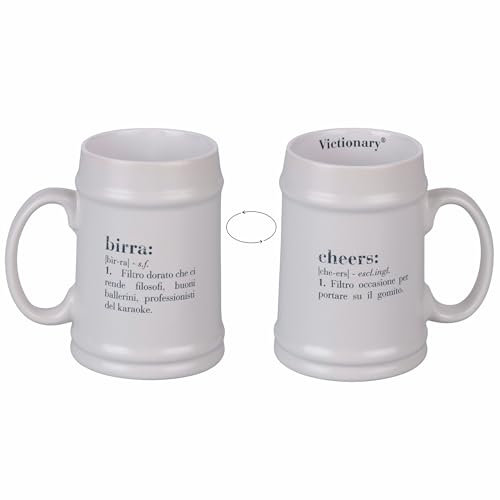 Villa d'Este Home Tivoli Jarra cerveza arena 500 ml de gres, Victionary