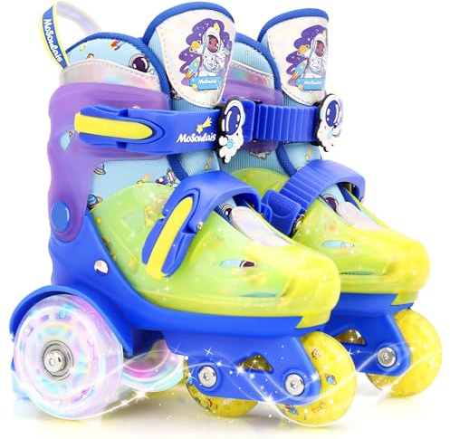 Patins à roulettes Enfant Sirène Licorne Roller Fille Garçon Roller 3 Roues Enfant Patins Ajustable avec Roues Allumées pour Débutants Cadeau d'anniversaire Noël