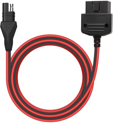 SUNER POWER OBDII Adapter Cable for 12V Battery Charging - Solar Compatible - Charge Vehicle's 12V Battery Through OBD2 Port - 1.5FT/16AWG