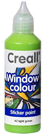 Creall Window-Color-Premiumfarbe Fensterfarben frei wählbar auch Konturenfarbe (hellgrün)