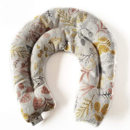 Decolores | Cojín Cervical Térmico de Semillas | 28 x 30 cm | Para el Cuello y la Espalda Alta | Efecto Calor y Frío | Apto para Microondas y Congelador | Relax y Bienestar