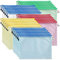 30PCS A4 Pochette Document Dossier PVC, Zipper Pochette Dossier Sachets de Rangement de Fichiers Pour Stockage Recettes D'Entreprises Organisation