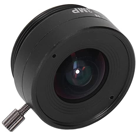 2.1mm 3MP CS Mount Lens Grandangolare CCTV Camera Lens Materiale in Lega di Alluminio Ad Alta Definizione Accessori per Fotocamere Adatto per Telecamere di Sicurezza Domestica