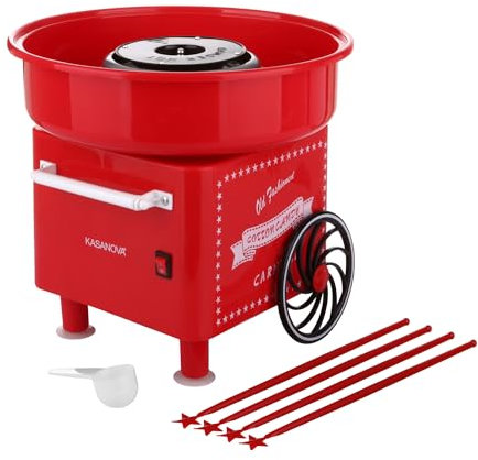 Machine à barbe à papa W500 Rouge Blanc