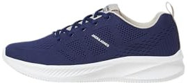 JACK & JONES Herren Jfwcroxley Knit Sneaker Noos, Medieval Blue Detail Moonbeam ,43 EU