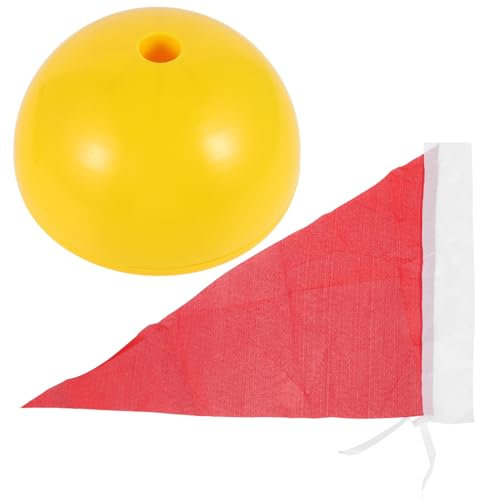 OSOLADY Fußball Trainingsausrüstung Eckfahnen Mit Stabiler Basis Für Agilitätstraining Robuste Und Langlebige Konstruktion Für Vielseitige Trainingsumgebungen Für Fußballplätze Und