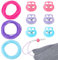 NBEADS 9m Stichhaltige Schnüre, 2mm Hohlgummi Schlauch Stricken Barber Cord mit 5.5mm Loch Nadelstopfen zum Halten von Stichen Armband Halskette Perlenstickerei, Buntes