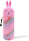 GDFJBG 2 in 1 Weiches Silikon-Federmäppchen, Kawaii, Stifthalter für den Tisch, Reißverschluss, Bunny, Kawaii Stiftetasche Buntstifte Marker, Büro, Uni, niedlicher Schulbedarf (Rosa)