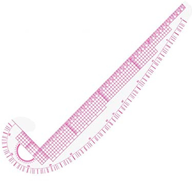 Regla para costura, regla de la curva francesa 3 en 1 regla de la regla de bricolaje de bricolaje de la regla de costura de plástico para la fabricación de vestimenta