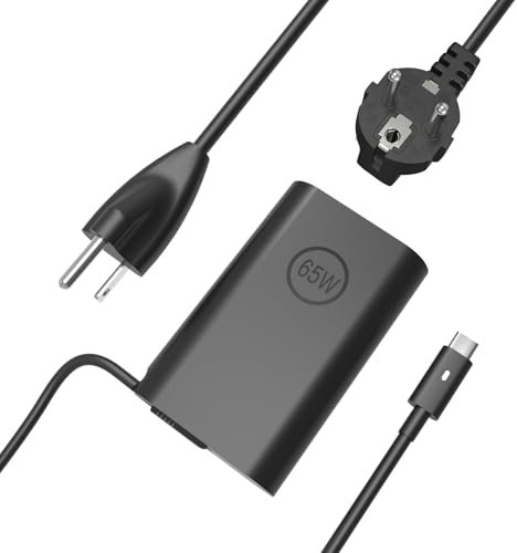 Ladekabel Laptop 65W USB C Netzteil für Dell Latitude 5440 5540 5420 5520 5490 7420 5430 5179 7430 7330 7275 7340 7450 7370 5450 5550 5530 3520 9410 9510 XPS 13 Computer Typ C Schnelllade-Netzkabel