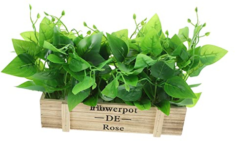 Happyyami Artificial Golden Pothos Plant with Pot Lifelike Faux Greenery for Home Decor Elegant Spring Centerpiece for Living Room Office and More