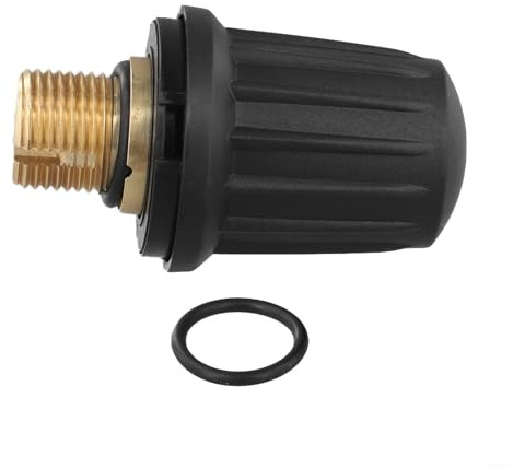 Tappo di ricambio per Karcher 4.590-105.0 con valvola di sicurezza integrata e anello O-For nero per unità SC1125 SC1202 SC2.000 SC3.000 SI2125 (confezione da 1)