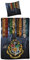 Harry Potter Bettwäsche-Set 100% Baumwolle, Hogwarts, Bettbezug 140 x 200 cm Kissenbezug 65 x 65 cm