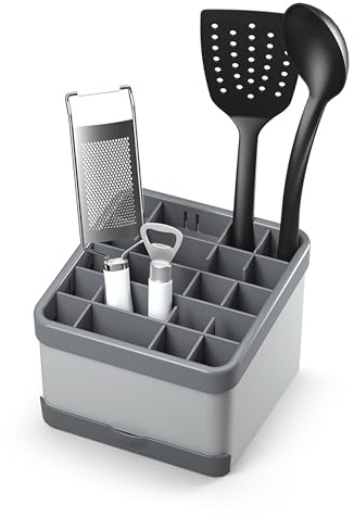 Metaltex Utiltex 230020000 Kitchen Utensil Organiser, Plastic, Grey