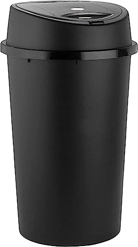VTL® TOUCH TOP 45L BLACK BIN WITH - REMOVABLE LID - HEAVY DUTY DUSTBIN | INDOOR | OUTDOOR | SCHOOL | RUBBISH | WASTE | HOME | GARDEN | OFFICE | (1)