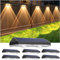 Solarlampen für Außen Garten - IP65 wasserdichte Solarleuchten Warmweiß/Tageslichtweiß/Kaltweiß 3-Modus-Solarzaunleuchten für Außenbereiche, Decks, Treppengeländer, Schwimmbäder und Wände