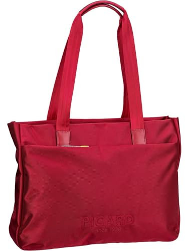 Picard LUCKY ONE Damen Umhängetasche – Nylon, kompakt, Dunkelrot, Zipperverschluss, verstellbarer Schulterriemen, Maße: 23,5x20x6 cm, 32454U91T4