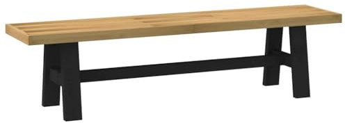 vidaXL Dining Bench NOAIN A-Shaped Legs 180x40x45 cm Solid Wood Pine