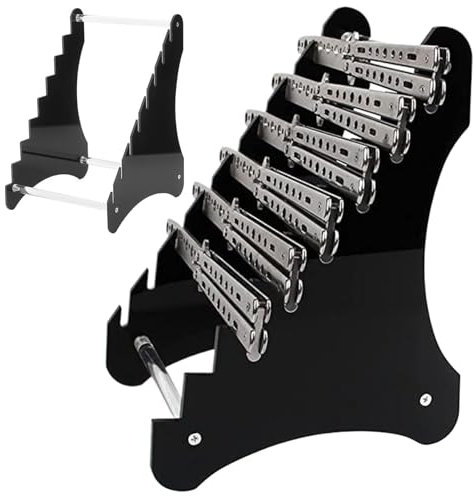 Pesoncarl Knife Display Case, Acrylic Knife Display Stand, Black Knife Storage, Knife Holder for Knife Display, Knife Storage Shelf for Exhibition Knife, Dagger