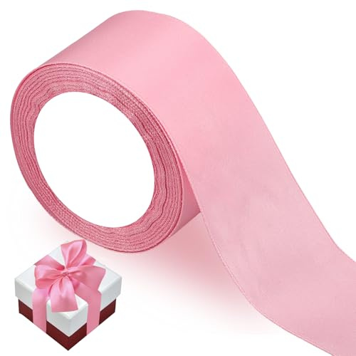 cinta Satén Rosa Regalo Ancho 5cm x 22m Decorativa Navidad Boda