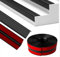 Hengrongshen Perfil de borde de escalera autoadhesivo, antideslizante, impermeable y antideslizante, protección para bordes de escaleras para exteriores e interiores (4 m)