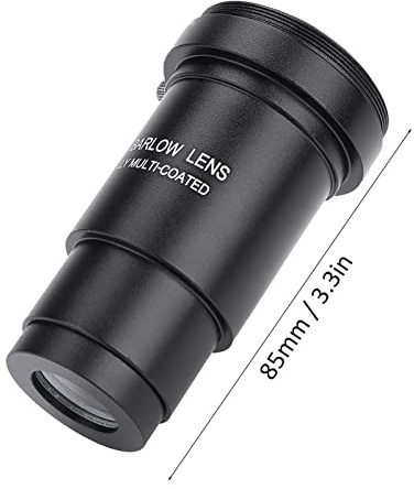 Keenso Lentille Barlow 1,25 Usinée avec Précision avec Lentille Optique Multicouche pour des Images Nettes