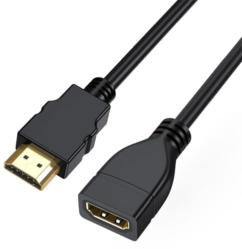LYHBB 1M HDTV 4K Extender cord, Extension Cable 2.1 4K@30Hz/ 60Hz, Ultra high Speed Male to Female Adapter Compatible for Fire TV Stick,Roku TV Stick, Xbox PS5/PS4, Blu Ray Player,Laptop PC Power Cord